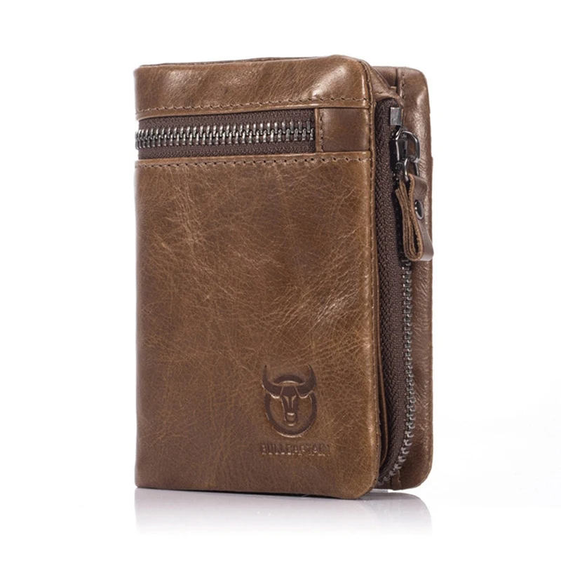 

1 PC Genuine Leather Men Short Wallet Buiness Locomotive Multi-function Credit Card Holder Money Coin Purse Wallet Dropship New