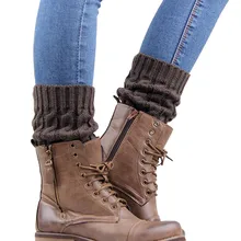 20# гетры женские теплые зимние вязать крючком для ног теплые сапоги носки теплые сапоги манжеты Beenwarmers длинные носки Calcetines Mujer