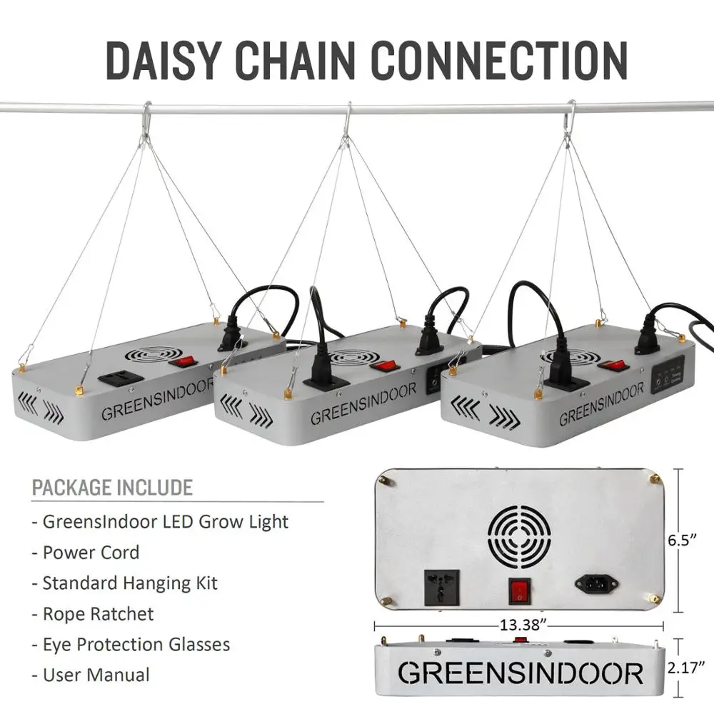 Светодиодная фитолампа полного спектра для выращивания растений в комнате тент