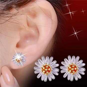 

DISINIYA 925 Silver Earrings Simple Fashion Geometric Earrings Personalized Exquisite Earrings Female Gifts