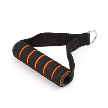 

D-ring Spring Pull Rope Cable Bar Elastic String Foam Handle Fitness Equipment Multi-purpose round shape thick rubber