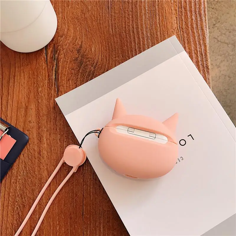 3D мультяшный чехол с полным покрытием для зарядки Bluetooth наушников защитный Apple