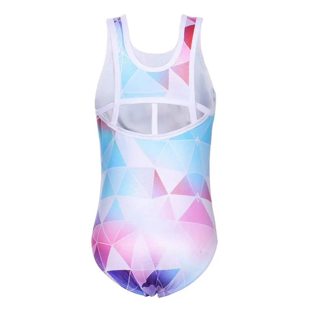 BAOHULU Toddler Gymnastics Leotards for Girls 3-14 Yrs 3D Pattern Teens Tank Ballet Dance Costume Child Kids Gymnastic Bodysuit