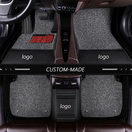 Новые кожаные автомобильные коврики на заказ для Volkswagen polo sedan touran 2007 golf 4 5 6 passat b5 b6 b7 Tiguan аксессуары ковер - Название цвета: Color 9 Luxury