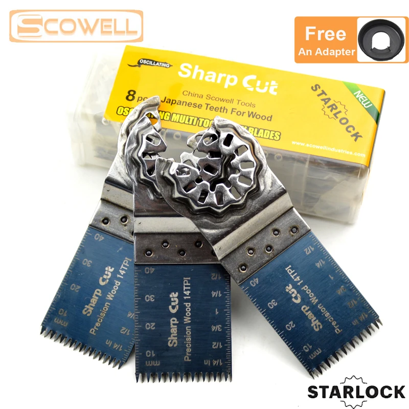 

30% Off 8 PCS Japanese Teeth Starlock Oscillating Multi Tool Saw Blades For Multimaster Oscillating Tools machines Plunge saw