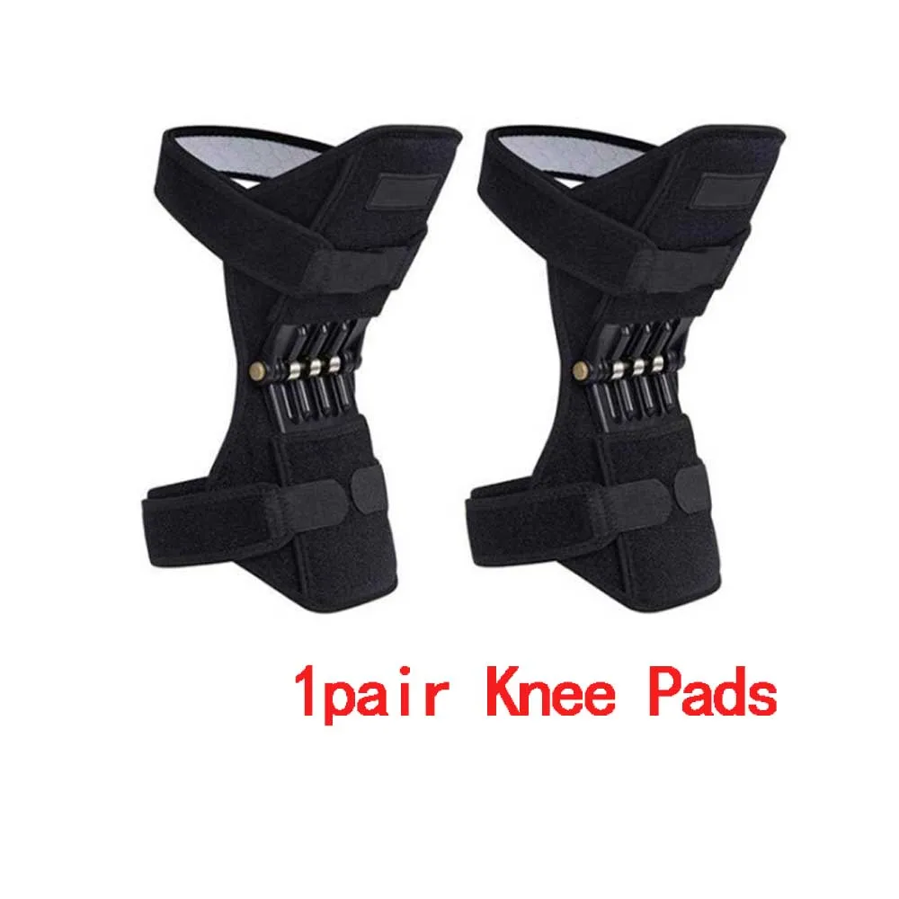 Наколенники для поддержки суставов, 1 шт., поддержка локтя, дышащие, не скользят, мощный, отскок, весна, сила, спортивный наколенник - Цвет: 1 pair knee pads