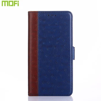 

For Oneplus 7T Flip Case Full Cover Mofi For One Plus 7T Case 7 Pro For Oneplus 6T Case Book Grain Magnetic Snap Wallet Card Red