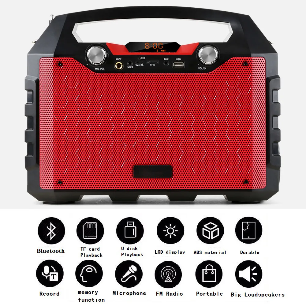 40 Вт Bluetooth динамик портативный беспроводной большой мощности s Soundbox с пультом