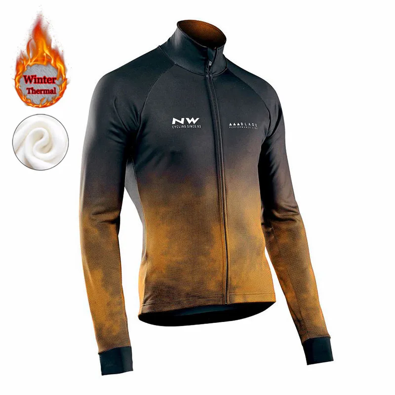 Northwave Зимняя Термальная полярная велосипедная футболка с длинным рукавом, одежда для велоспорта, Мужская одежда для велоспорта, Джерси для велоспорта - Цвет: 3