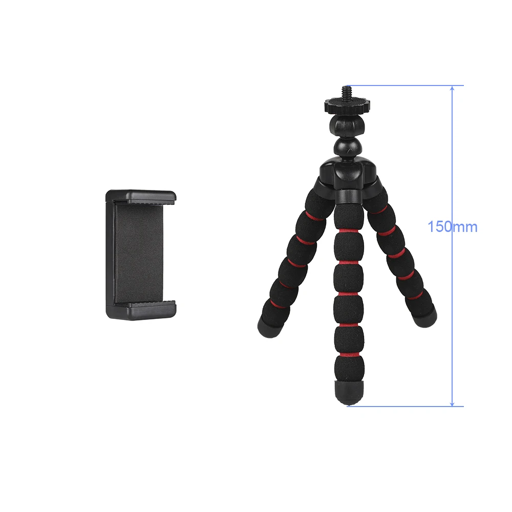 

XiaomiS Tripod Smartphone Flexible Sponge Octopus Tripod for Redmi Note 8 iphone7 8 x HuaweiP30 p20 OPPO Galaxy For Go pro Yi 4k