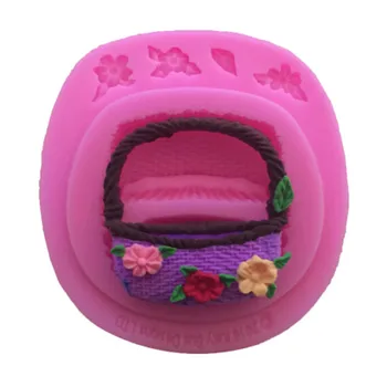 

Flower Basket Silicone Cake Mold Fondant Molds Cake Decorating Tools DIY Tools Chocolate Sugar Craft Jello Jelly Cooking Mould