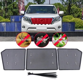 

Fit for Toyota Land Cruiser Prado J150/Lexus GX 460 14-17 Accessories Insect Screening Mesh Front Grille Insert Net 3pcs