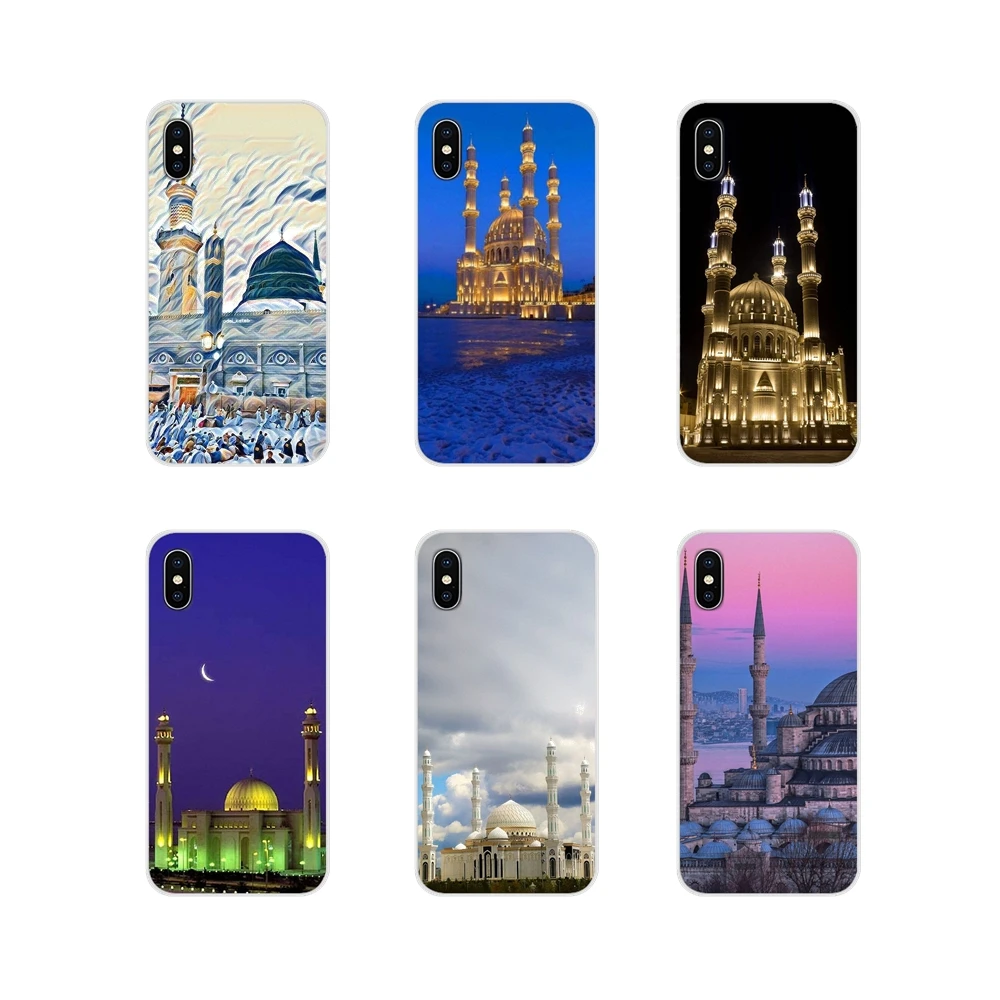 Чехол из ТПУ для Apple iPhone X XR XS 11Pro MAX 4S 5C SE 6S 7 8 Plus ipod touch 5 6 здание мусульманской мечети