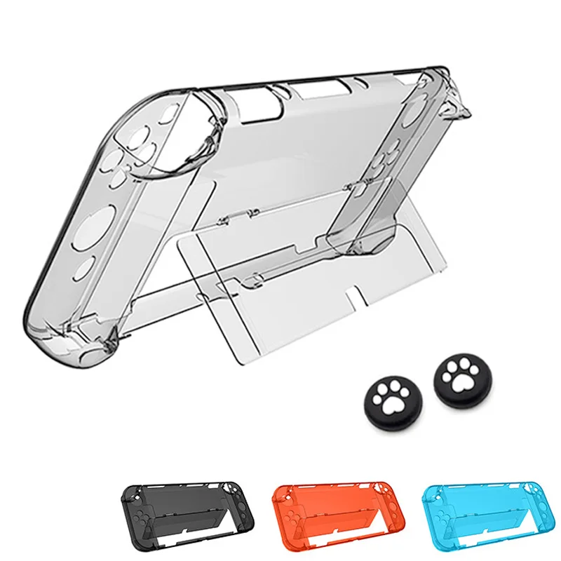 Per Nintendo Switch Oled Host Custodia Protettiva A Conchiglia Oled Split Anti-Caduta Crystal Clear Switch Console Custodia Joycon