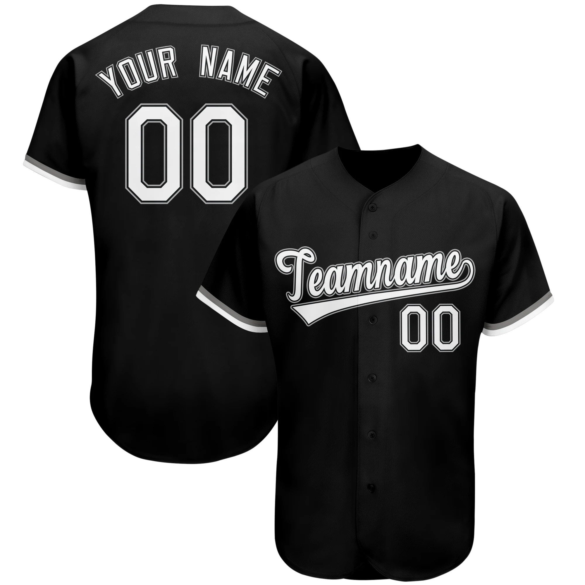 Baseball Jersey Embroidered Team Name/Number Breathable Soft Short-sleeve Hip Hop Streetwear for Men/Women/Youth Big size