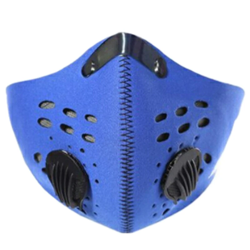 as picture Хлопок PM2.5 анти-дымовая маска угольный фильтр респиратор рот Муфельная черная маска лицо дыхательный клапан Анти-пыль рот маска Активированный - Цвет: as picture