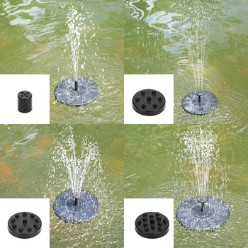 Outdoor Zonnepaneel Drijvende Pomp Ronde Solar Fontein Waterpomp Voor Garden Pool Vijver Watering Drijvende Pomp Tuin Decoratie