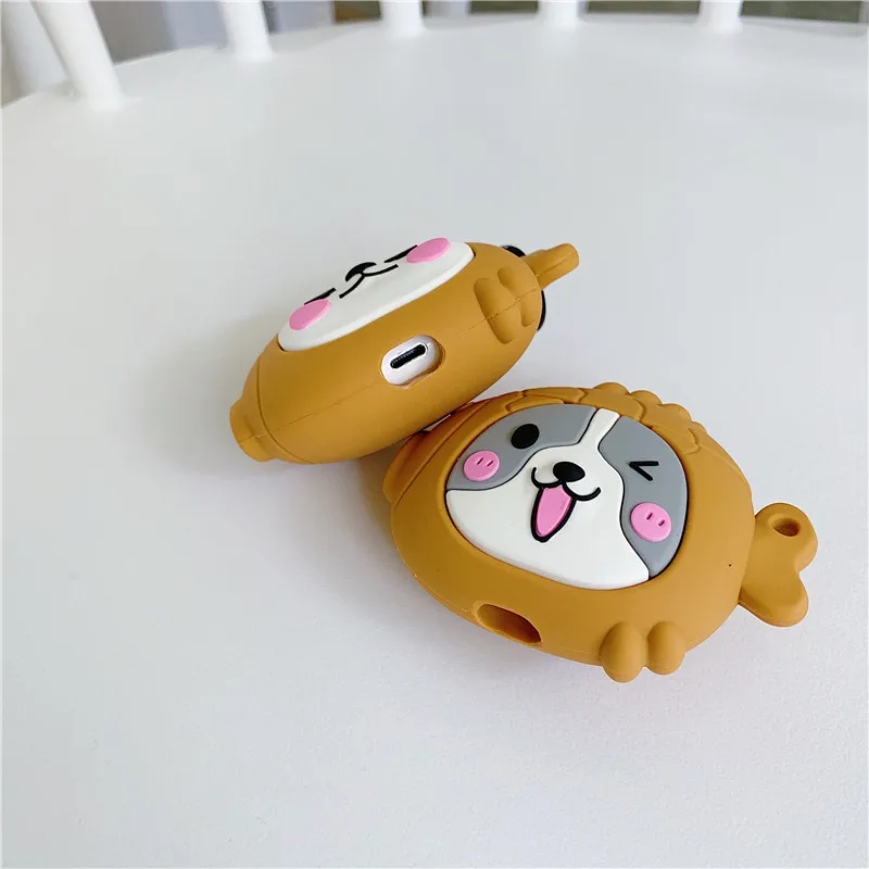 Чехол для наушников AirPods 2 Чехол 3D милый Снэппер ожога панда мультфильм собака для Apple Air Pods защитный чехол Earpods чехол для наушников