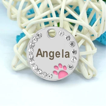 

Personalized Dog Tag Custom Pet Puppy Cat ID Tag Dog Collar Accessories Engraved Stainless Steel Name Number for Dogs Cats