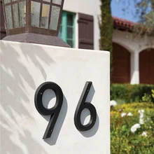 15 см большой 3D современный дом номер двери домашний адрес Номера для дома цифровой двери наружный знак 6 дюймов.#0-9 состаренная бронза