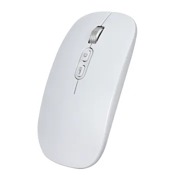 

Rechargeable 2.4G Wireless Mouse Metal Noiseless Silent Click Optical Mouse#T2