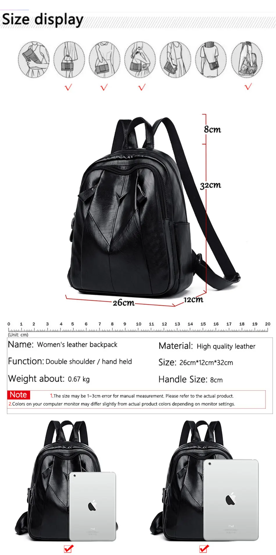 LANYIBAIGE Sac A Dos женский кожаный рюкзак Многофункциональный рюкзак школьные сумки на плечо для девочек-подростков Mochila Feminina