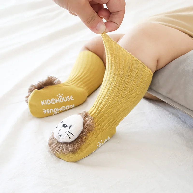 new Autumn Baby Cartoon Non-slip Floor Socks Cotton Cute Japan Style Toddlers Kids Walk Socks 0-3y