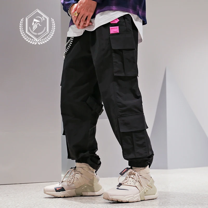 Мужские свободные брюки-карго в стиле сафари модные штаны-шаровары для бега с