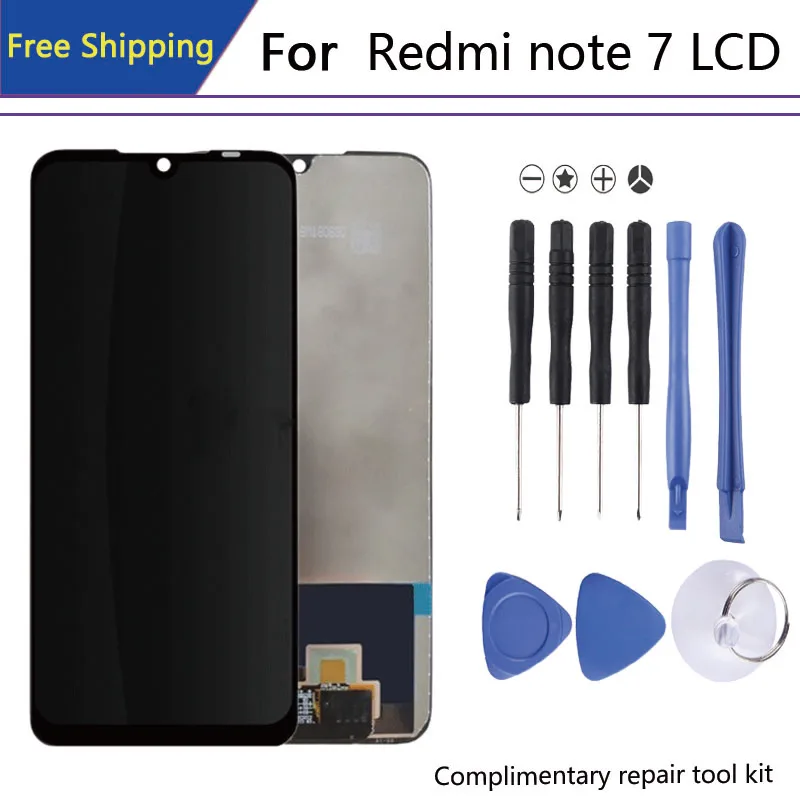 ЖК дисплей Xiao mi Redmi note 7 в фотографиях с дигитайзером сборе запчасти для ремонта