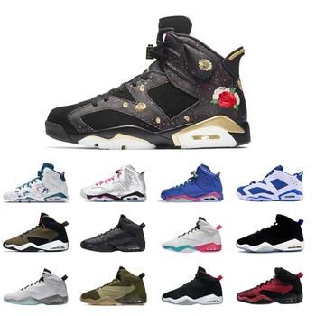 

New Bred Men 6 retro Basketball Shoes Tinker Black Cat White Infrared Red Toro Mens Designer Trainer Sport Sneaker Size 40-46
