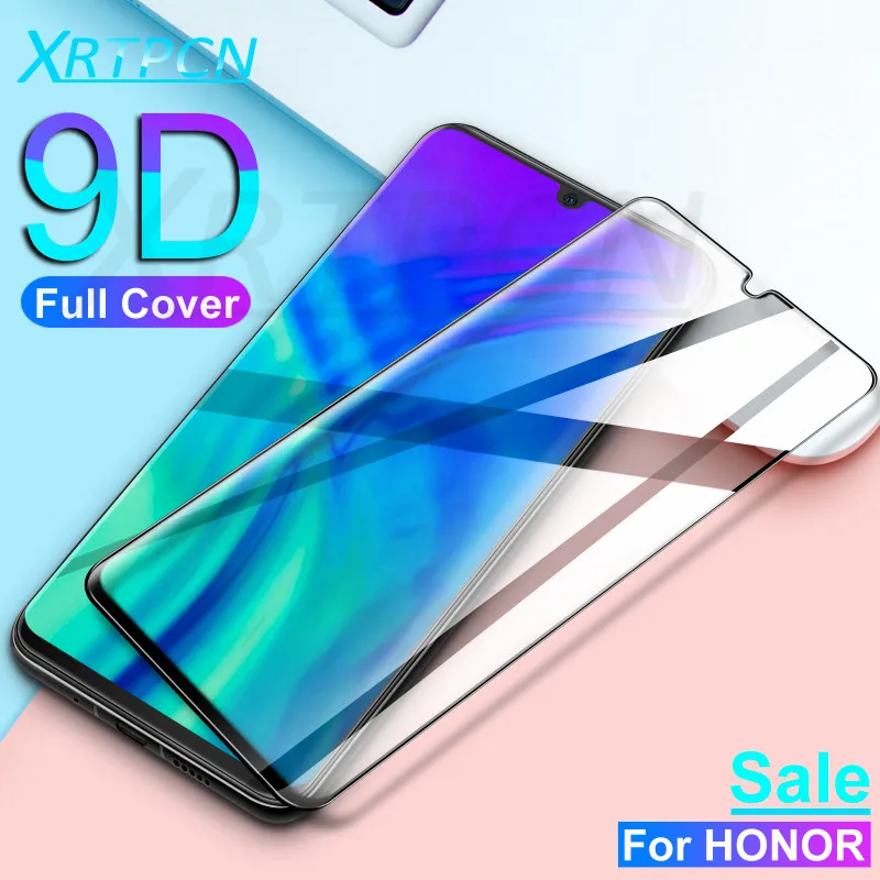 

9D Full Cover Tempered Glass on the For Huawei Honor 9 10 20 Lite V10 V20 20S 9X 8X 8A 8S Screen Safety Protective Glass Film