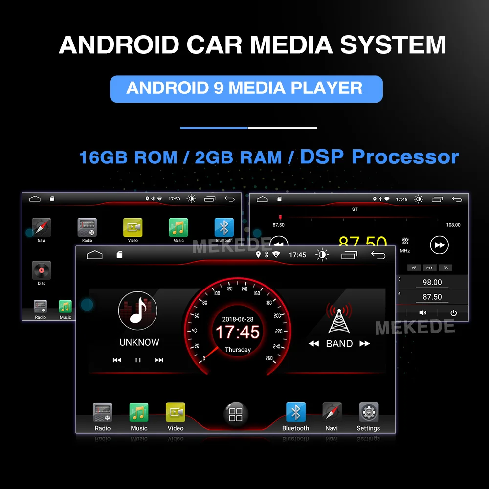 Top New arrival!Built-in DSP android 9.0 car radio GPS navigation player for Hyundai IX45 Santa fe 2013 2014 WiFi BT USB carplay 24