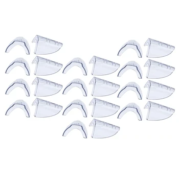 

12 Pairs Safety Eye Glasses Side Shields, Slip on Clear Side Shield for Safety Glasses- Fits Small to Medium Eyeglasses