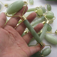 Нефритовый ролик-массажер для глаз шеи Релаксация лица Подтяжка лица для похудения против морщин антицеллюлитный rodillo de jade masaje gua sha