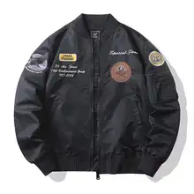 

Pilot Jacket MA1 Airsoft Winter Men Jacket Outdoor Baseball Coat Embroidered Logo Jacket Military Bomber Jacket