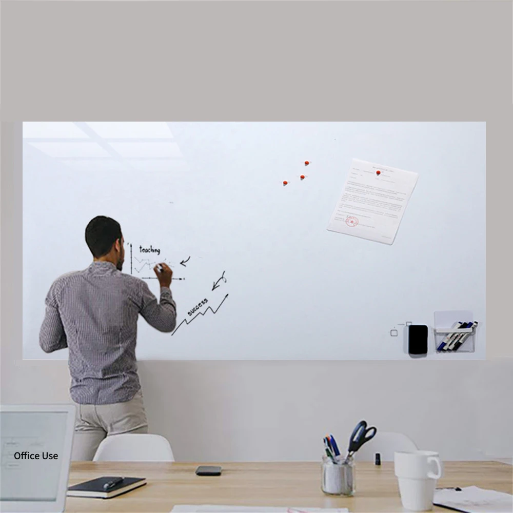 Soft Magnetic Whiteboard Wall Sticker Waterproof Roll Up Erasable Writing  Drawing Board for School Home Office White Board