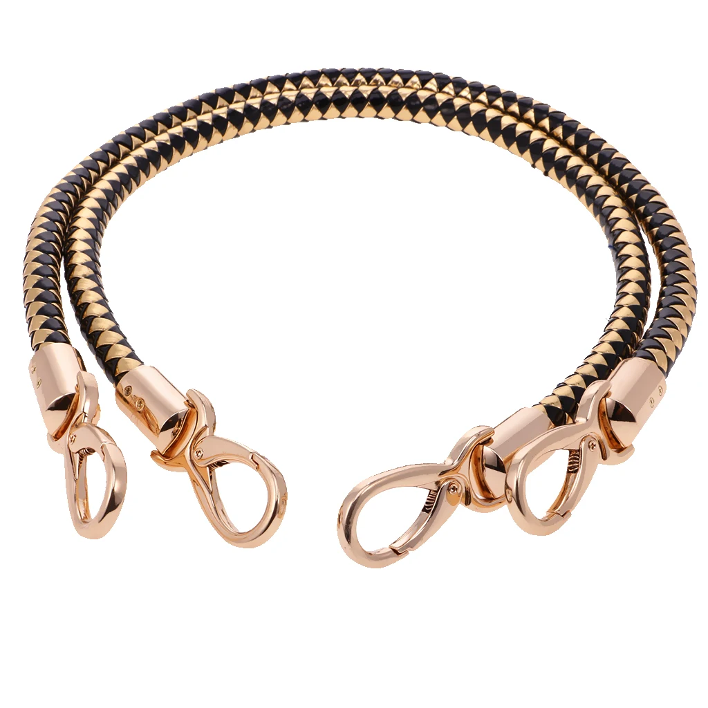 Pair DIY Shoulder Bag Replacement Handle Braided Rope Handbag Strap 60cm