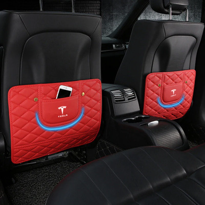 Tesla Back Seats Anti-kick Leather Protection