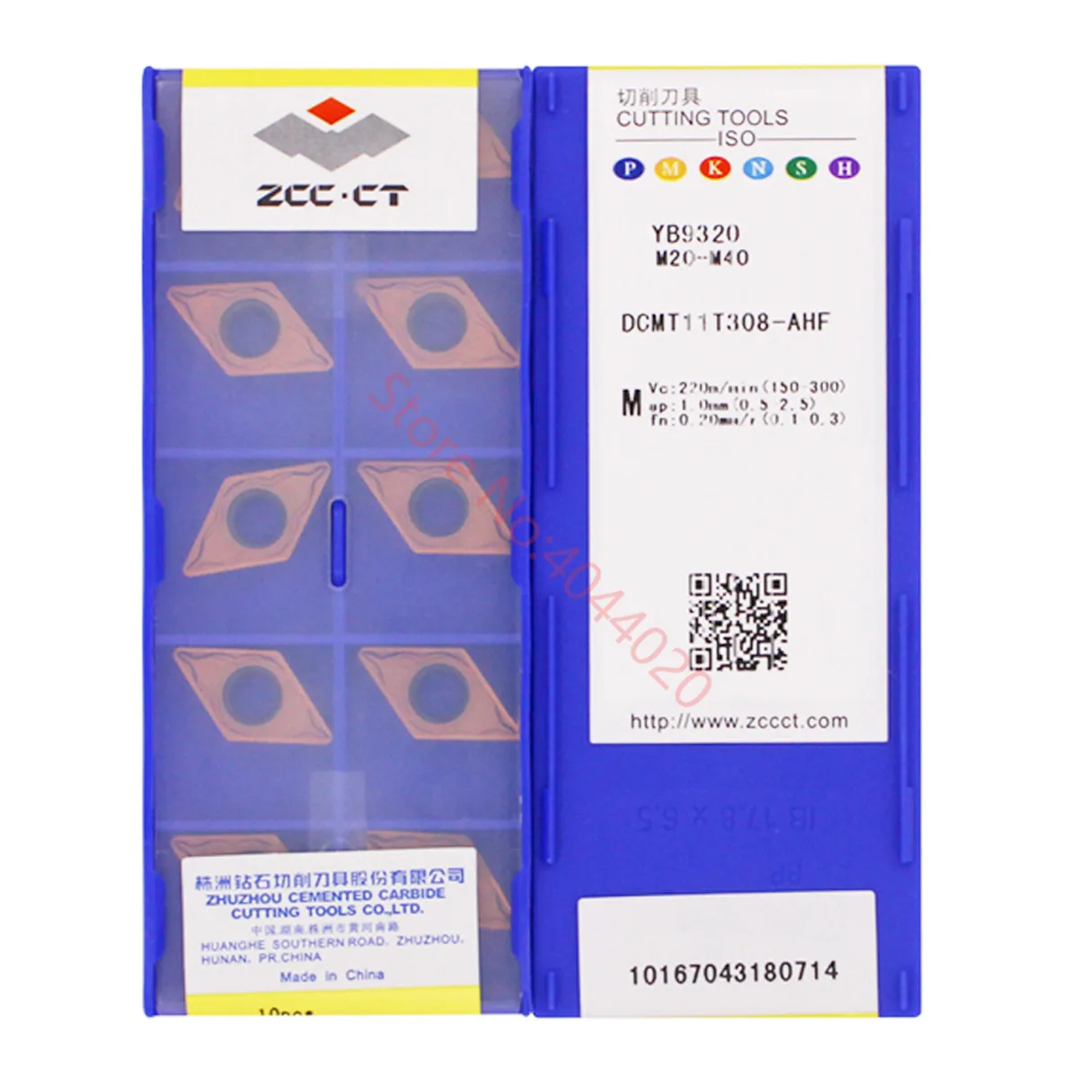 ZCC.CT DCMT070204 DCMT11T302 DCMT11T304 DCMT11T308-AHF YB9320