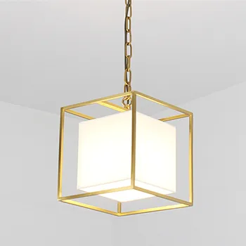 

Nordic post-modern contracted living room bedroom sample room cafe dining room personality creative round ball copper chandelier