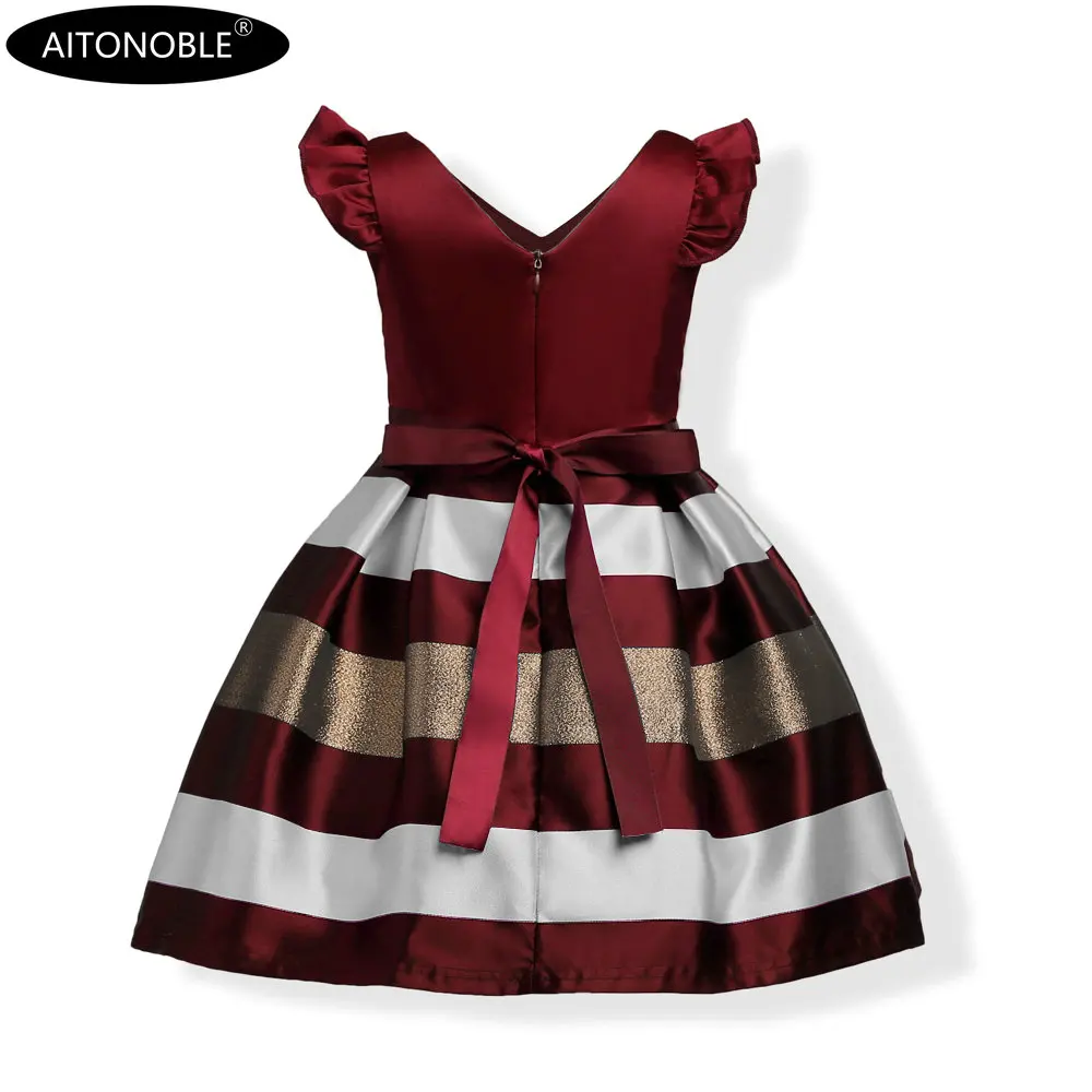 Aitonoble New Costume Christmas Dress Girl's Dress Children Skirt Cosplay Christmas For Girls With a Gift Bag