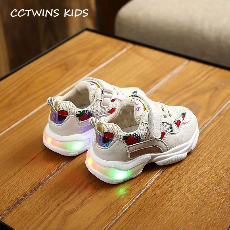 CCTWINS/детская обувь; коллекция года; сезон весна; модная детская обувь; Светодиодный свет; Брендовые повседневные кроссовки для мальчиков; спортивные кроссовки для девочек; Светодиодный 116