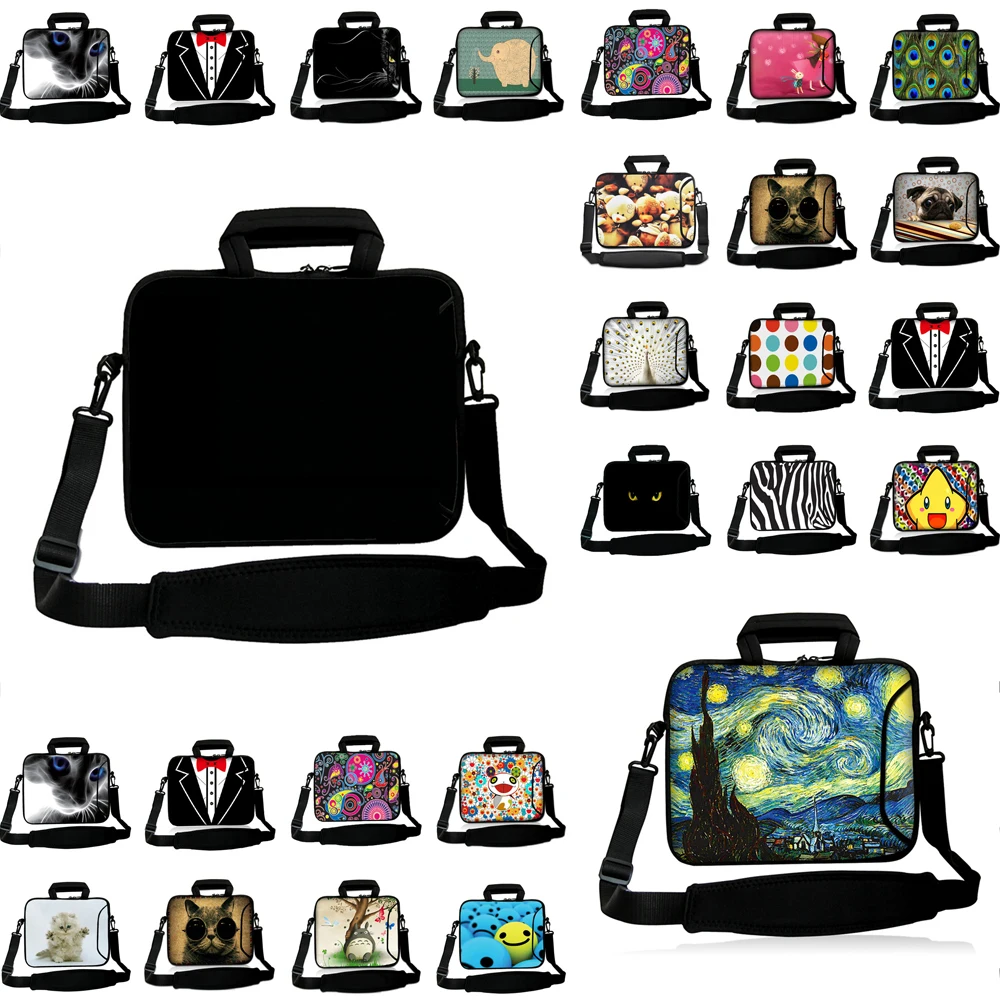 Fasion Notebook Messenger Briefcase Computer Accessories 10 12 13 14 15 17 15.6 13.3 11.6 inch Laptop Chromebook Handle Bag Case