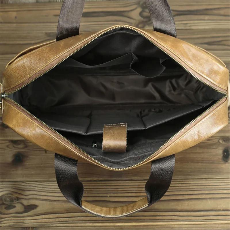 Nesitu черный коричневый из натуральной кожи 14 ''ноутбук офисные Мужские портфели портфельная Сумка Деловые сумки через плечо M005