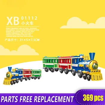 

Technic Xingbao 01112 Scenic Train Paradise Building Blocks Building Amusement Serie Park Brick Block Toys With Figures