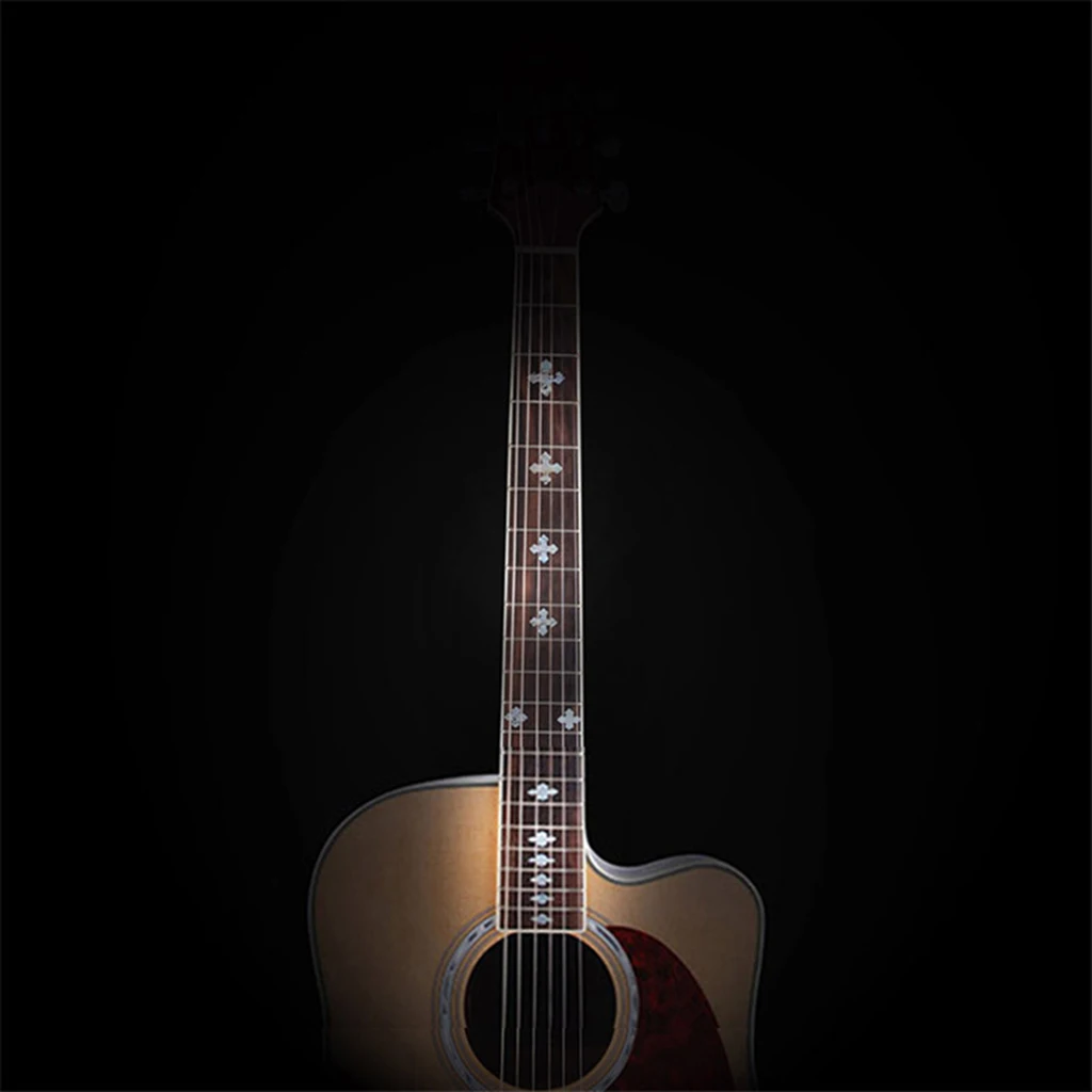 Acoustic Electric Guitar Bass Inlay Sticker Fretboard Marker Fret Decal Guitar Neck Decal Guitar Decoration Accessories