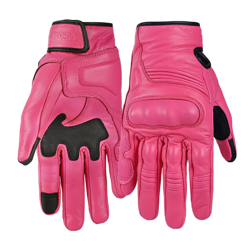 Unisex Leather Motorcycle Racing Glove Guantes Moto Luvas Motocross
