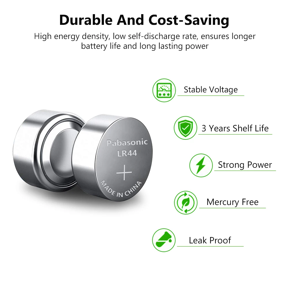 Panasonic Высокое качество 20шт 1,5 В LR44 AG13 LR 44 Кнопка монеты батарея для калькулятора часы слуховой аппарат дистанционное управление