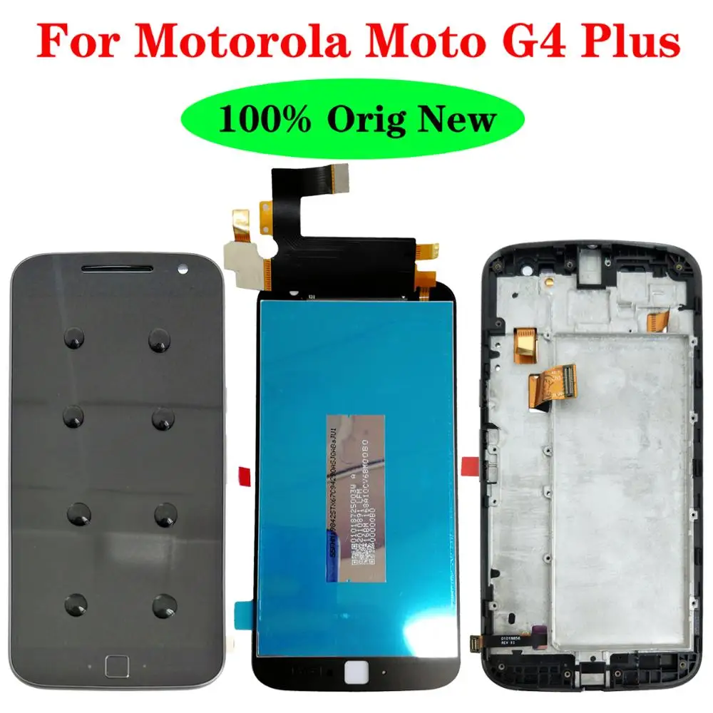 Shyueda 100% Новинка + рамка для Motorola Moto G4 Plus XT1640 XT1641 XT1642 XT1643 XT1644 5 &quotIPS ЖК дисплей с