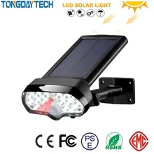 TONGDAYTECH солнечный светильник PIR датчик движения светильник s Водонепроницаемый Солнечный Точечный светильник s настенный светильник для наружного украшения сада